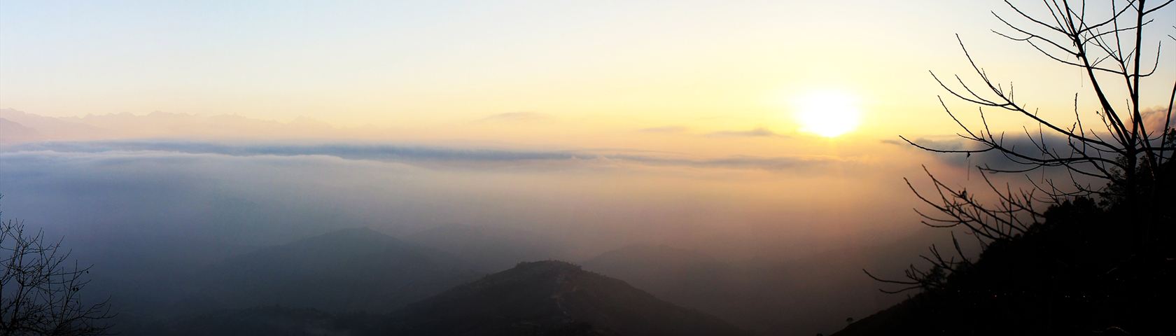 Sunrise in Nagarkot, Nepal