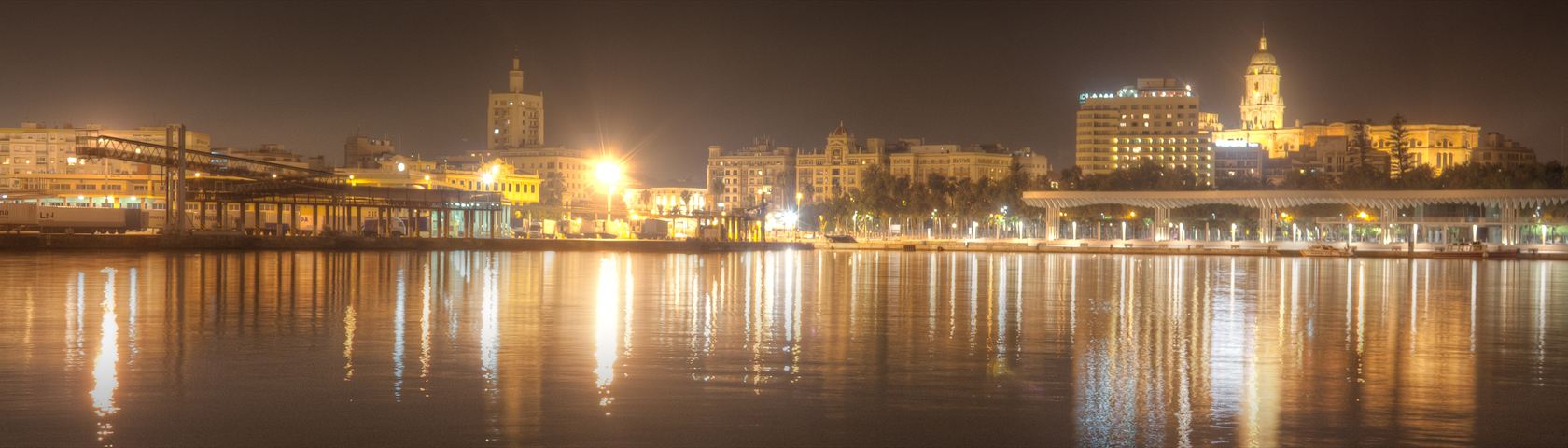Malaga Landscape at Night