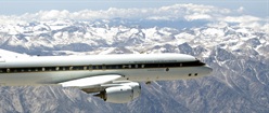 DC-8 Airplane in Flight