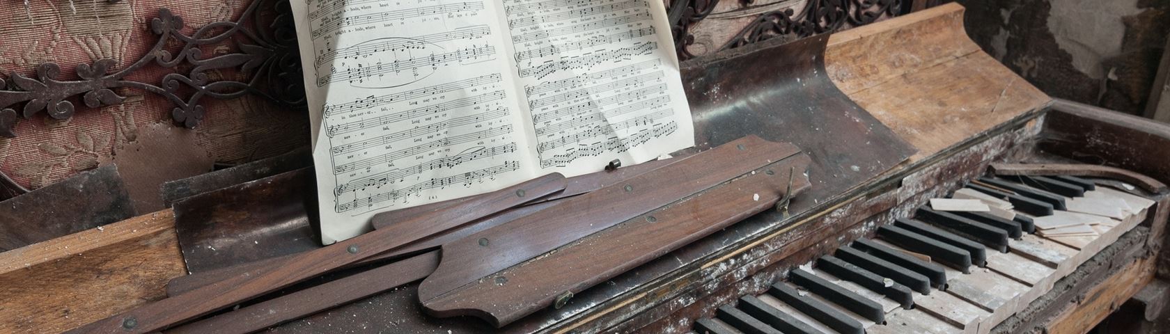 Abandoned and Decayed Piano