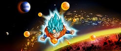 Dragon Ball Goku SSJ Blue in Space