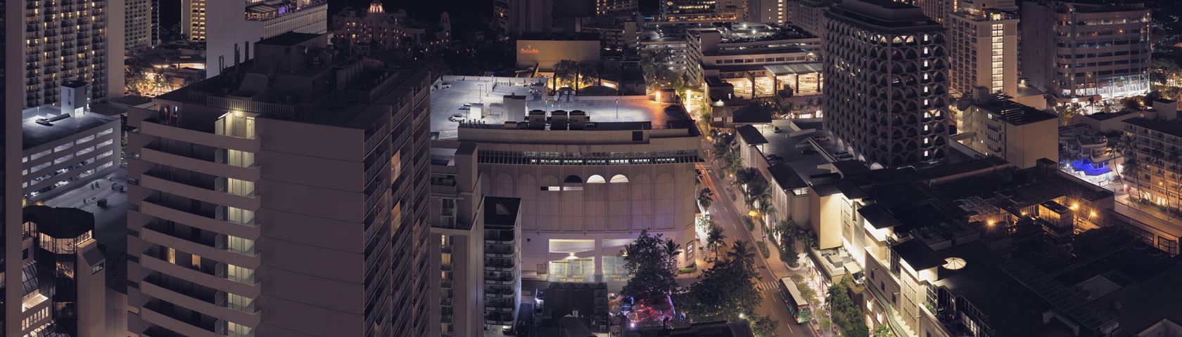 Honolulu Night City View