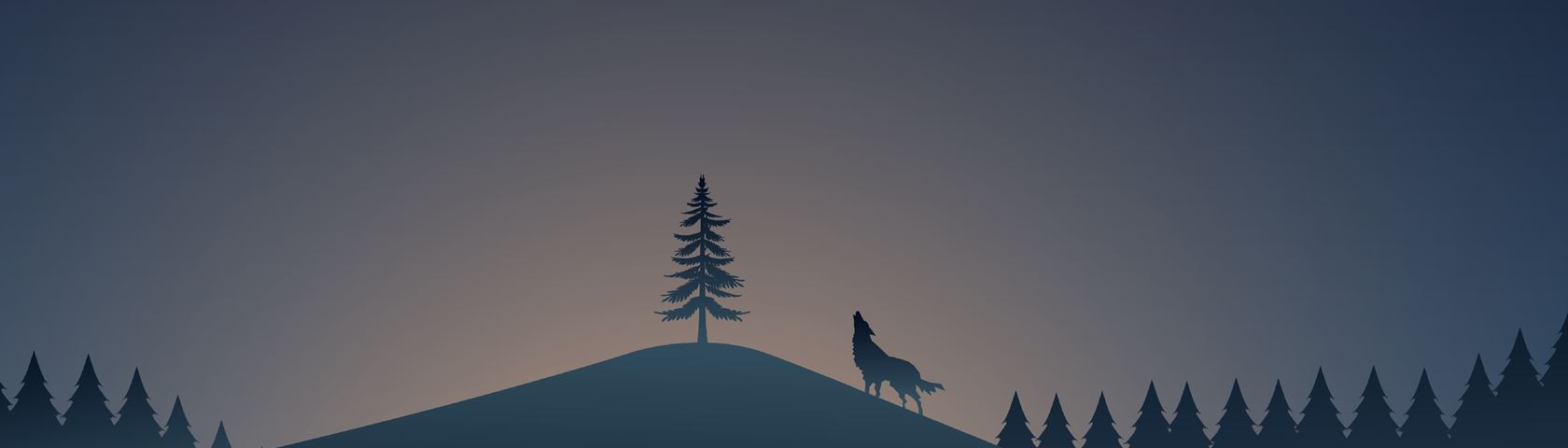 Wolf in the forest