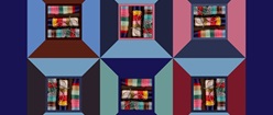 Quilt Design with Colorful Threads