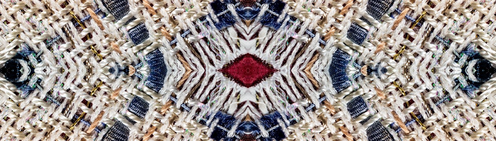 Handwoven Fabric in Symmetrical Arrangement