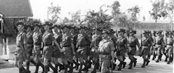 D Coy on Parade