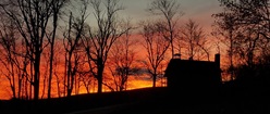 Sunset at the school house