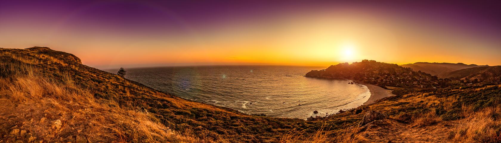 California Coast at Sunset