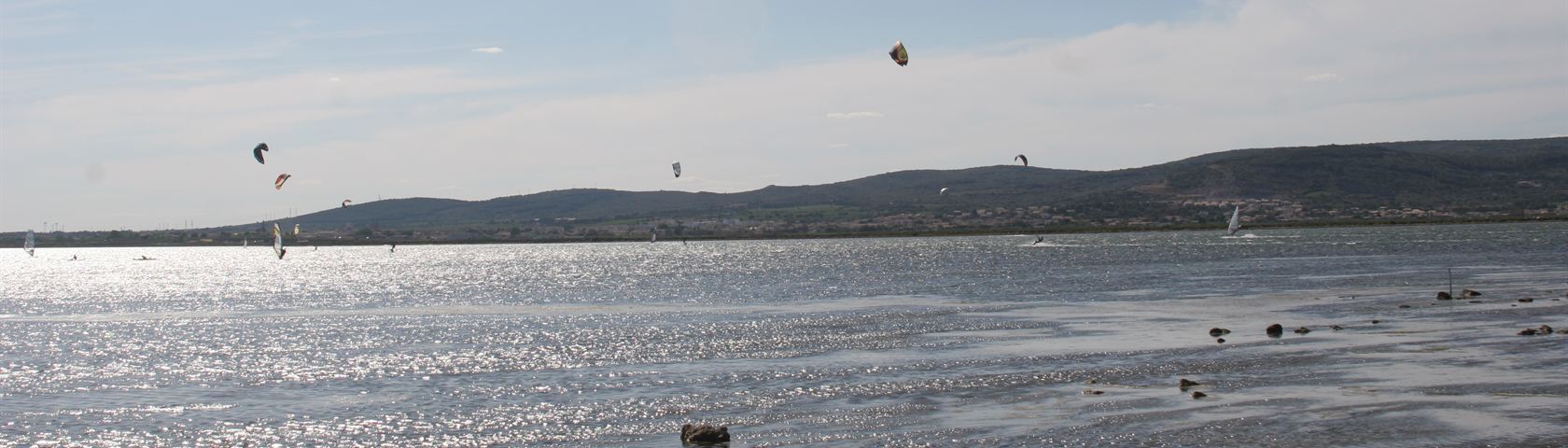 Kite Surfing in the Distance