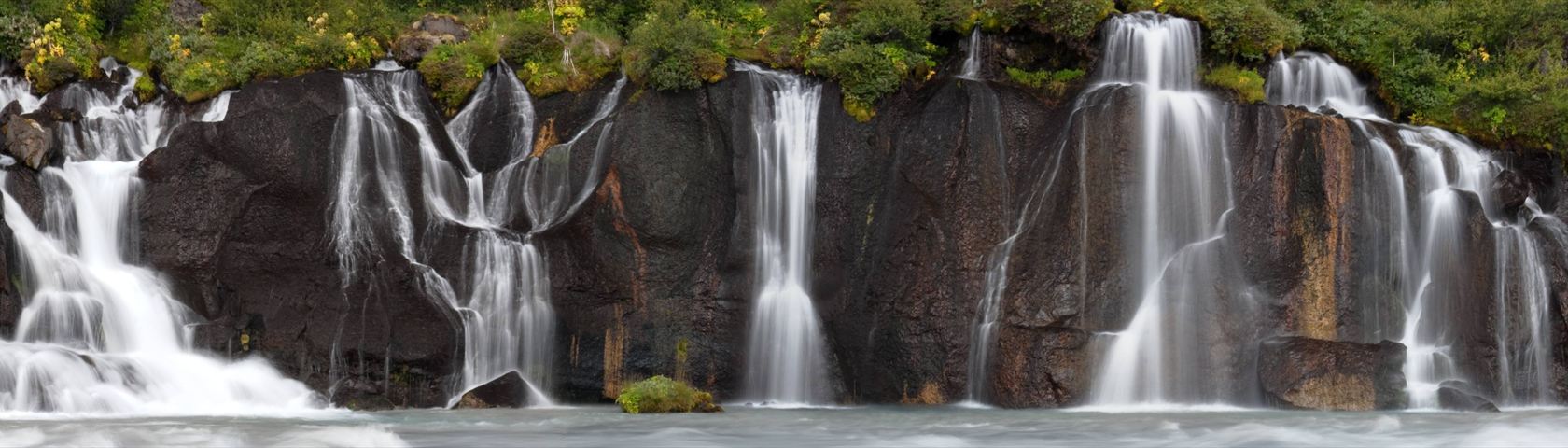 Water Cascading over the Rocks