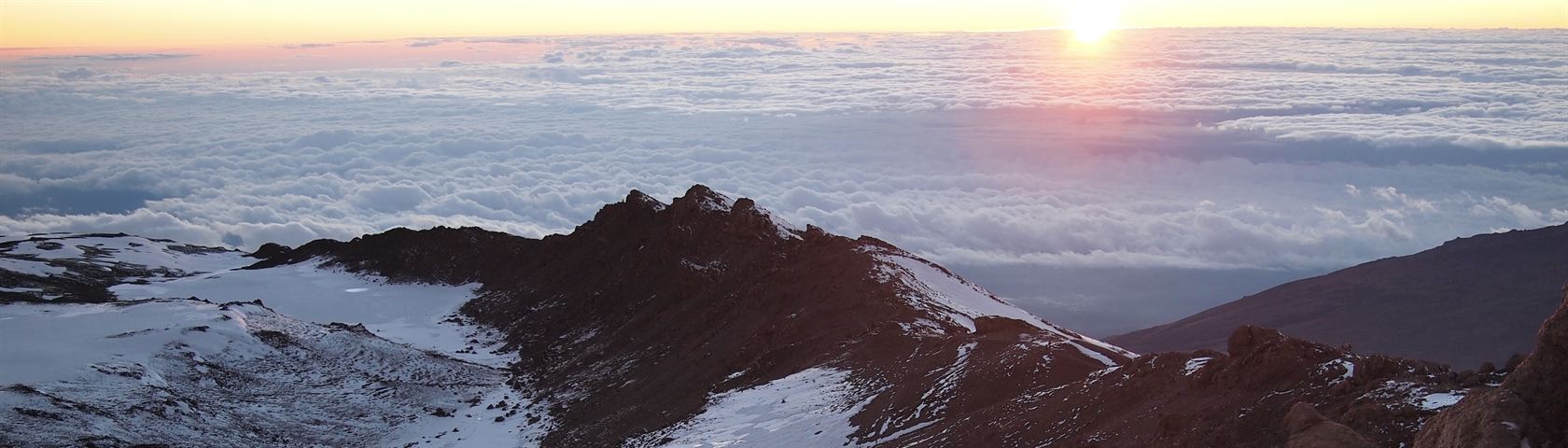 Sunset over the Kilimanjaro Crater
