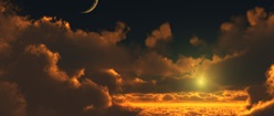 Sunset on the Clouds